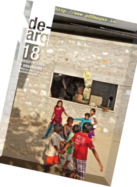 Dearq 18 Arquitectura y Urbanismo para la Paz y la Reconciliacion – Julio 2016 Cover