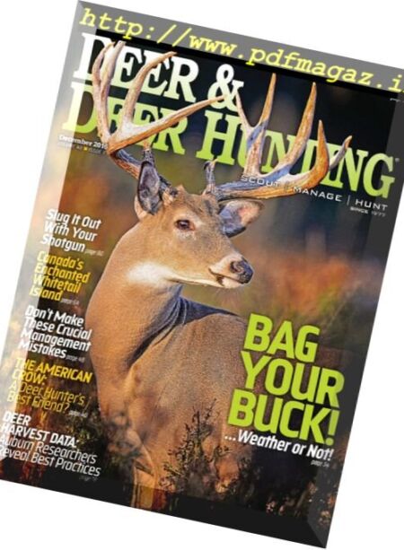 Deer & Deer Hunting – December 2016 Cover