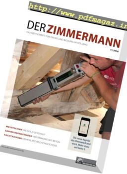 Der Zimmermann – Nr.11, 2016