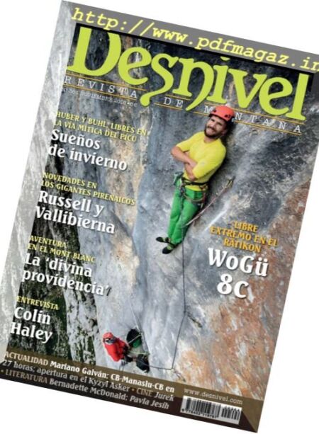 Desnivel – Noviembre 2016 Cover