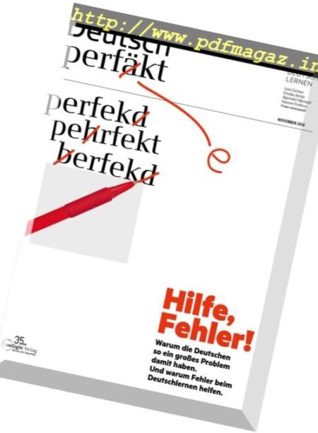 Deutsch Perfekt – November 2016 Cover