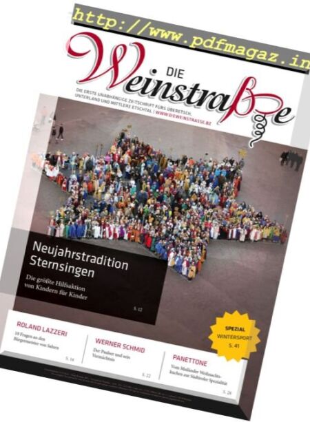 Die Weinstrasse – Dezember 2016 Cover