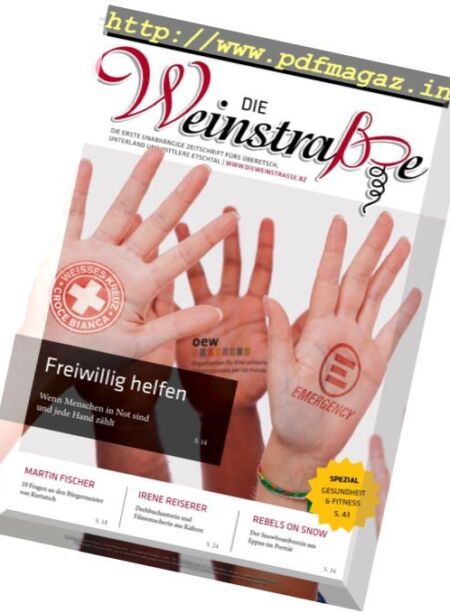 Die Weinstrasse – November 2016 Cover
