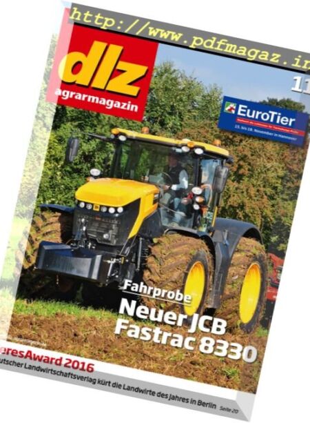 DLZ Agrarmagazin – November 2016 Cover