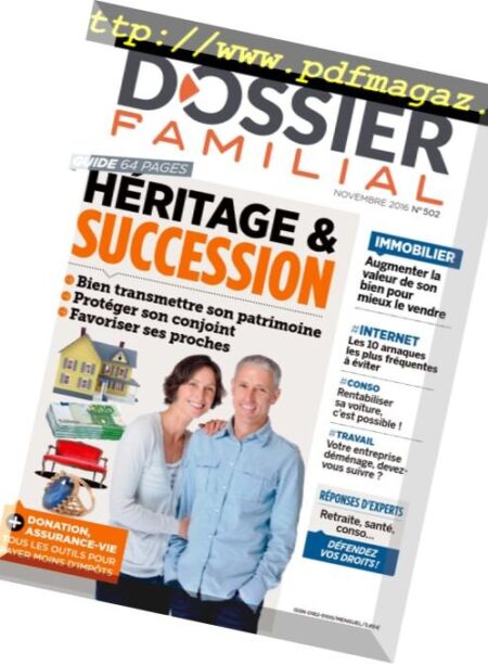 Dossier Familial – Novembre 2016 Cover
