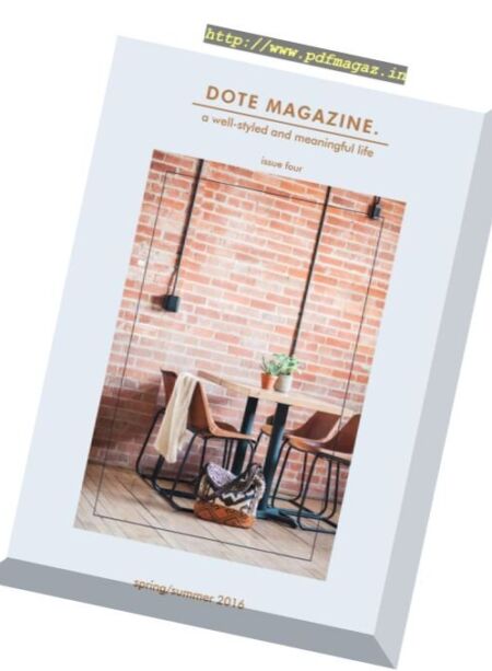 Dote Magazine – Spring-Summer 2016 Cover