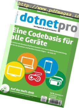 dotnetpro Germany – Dezember 2016
