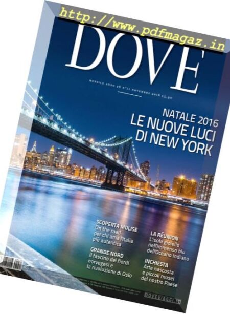 Dove – Novembre 2016 Cover