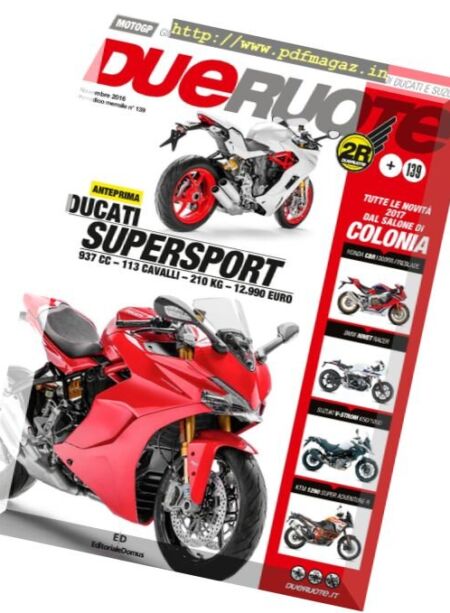 DueRuote – Novembre 2016 Cover