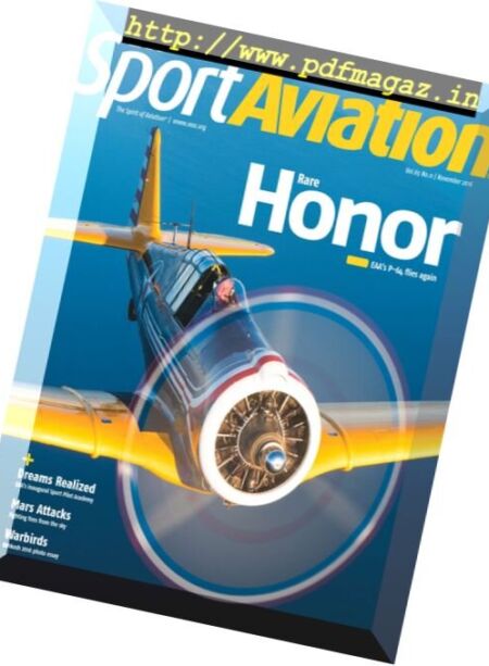 EAA Sport Aviation – November 2016 Cover