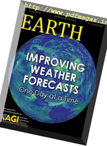 Earth Magazine – November 2016 Cover
