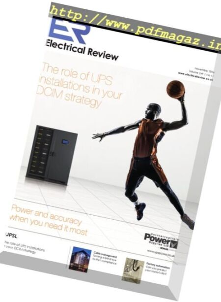 Electrical Review – November 2016 Cover