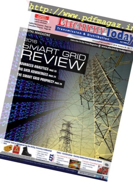 Electricity Today – January-February-March 2016 Cover