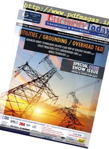Electricity Today – Third Quarter 2016 Cover