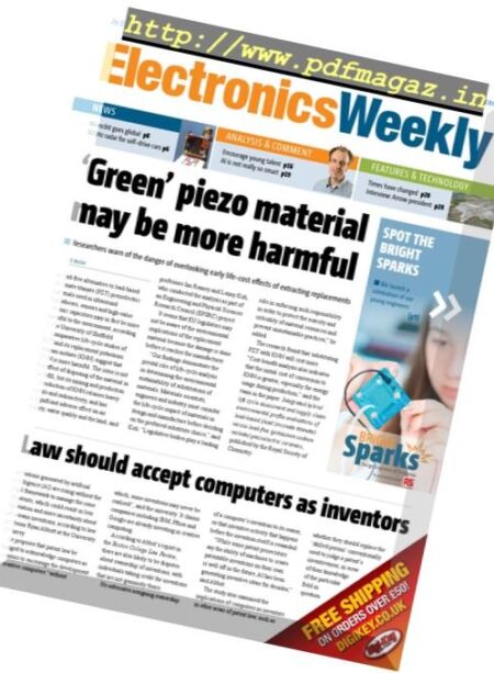 Electronics Weekly – 26 October 2016 Cover
