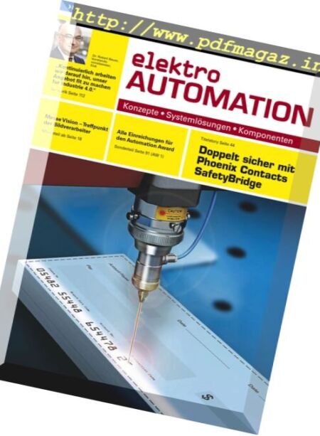 Elektro Automation – Nr.10 2016 Cover
