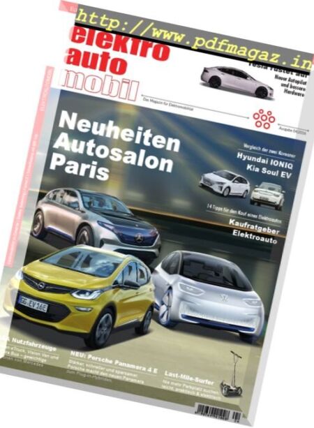 Elektroautomobil – Nr.4 2016 Cover