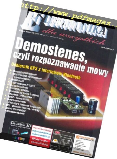 Elektronika dla Wszystkich – Sierpien 2016 Cover