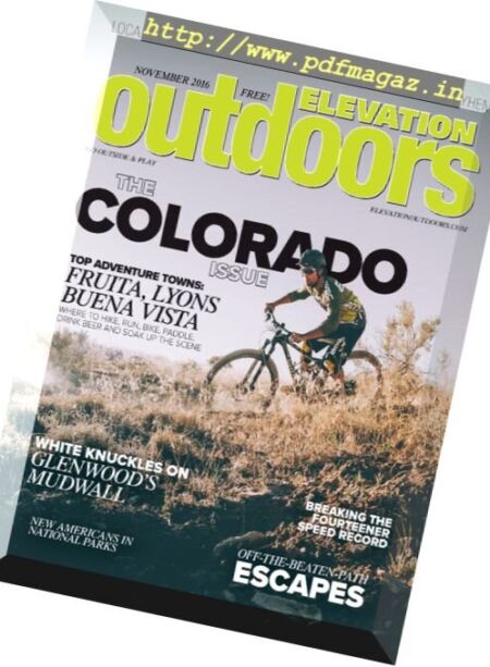 Elevation Outdoors – November 2016 Cover