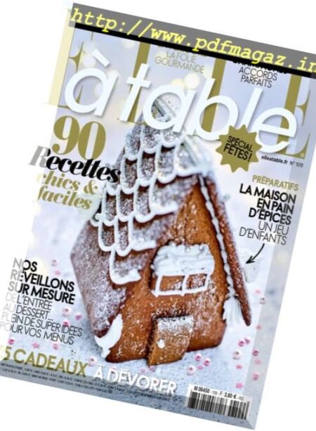 Elle a Table – Novembre-Decembre 2016 Cover