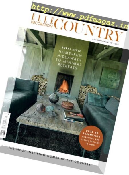Elle Decoration Country – Autumn-Winter 2016 Cover