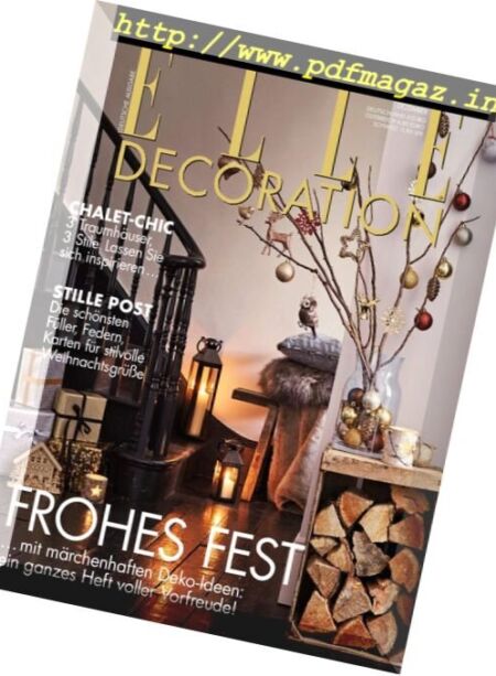 Elle Decoration Germany – November-Dezember 2016 Cover
