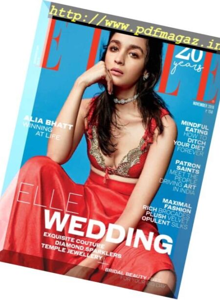 Elle India – November 2016 Cover