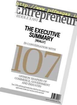 Entrepreneur Middle East – January 2016