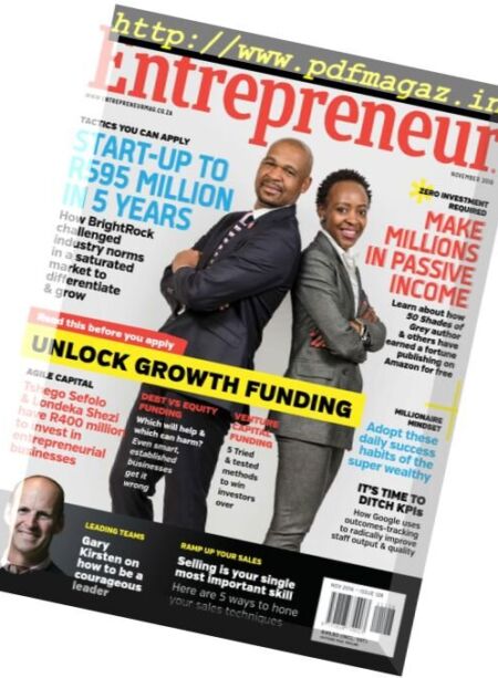 Entrepreneur South Africa – November 2016 Cover