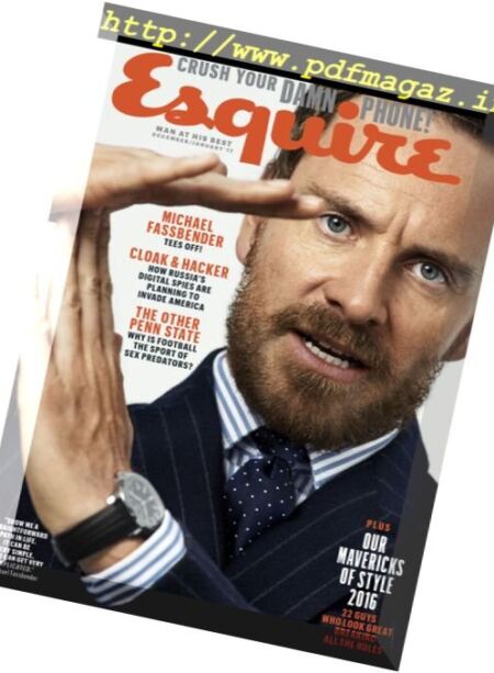 Esquire USA – December 2016 – January 2017 Cover