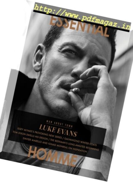 Essential Homme – October-November 2016 Cover