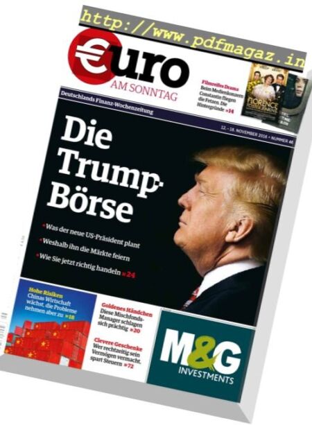 Euro am Sonntag – 12 November 2016 Cover