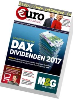 Euro am Sonntag – 5 November 2016