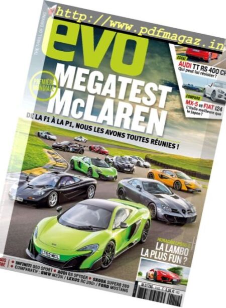 evo France – Novembre 2016 Cover