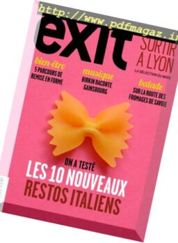 Exit Mag – Novembre 2016