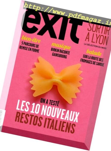 Exit Mag – Novembre 2016 Cover