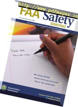 FAA Safety Briefing – November-December 2016