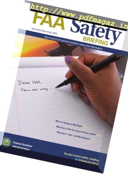 FAA Safety Briefing – November-December 2016 Cover
