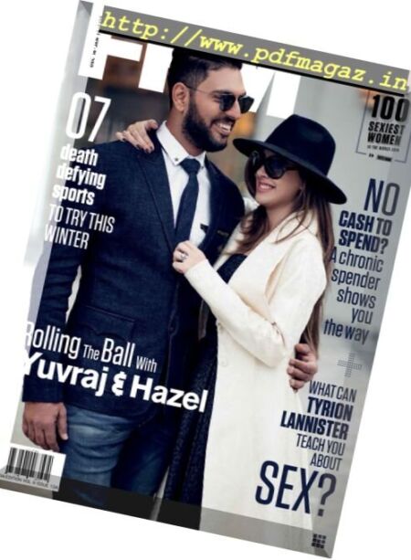 FHM India – December 2016 – January 2017 Cover