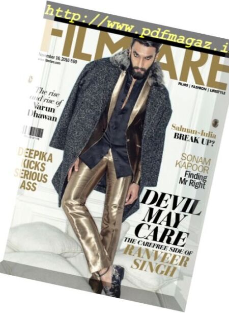 Filmfare – 16 November 2016 Cover