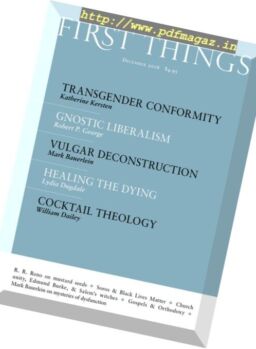 First Things – December 2016