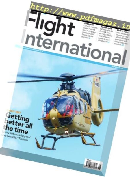 Flight International – 29 November – 5 December 2016 Cover