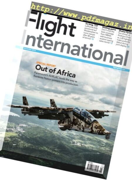 Flight International – 8 – 14 November 2016 Cover