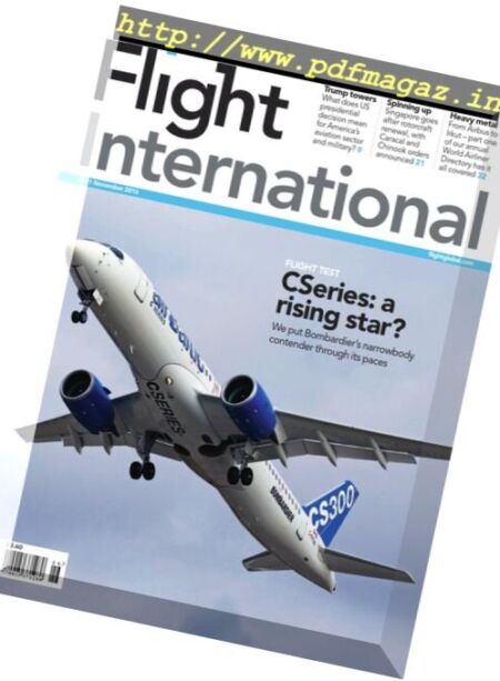 Flight International – 8-15 November 2016 Cover