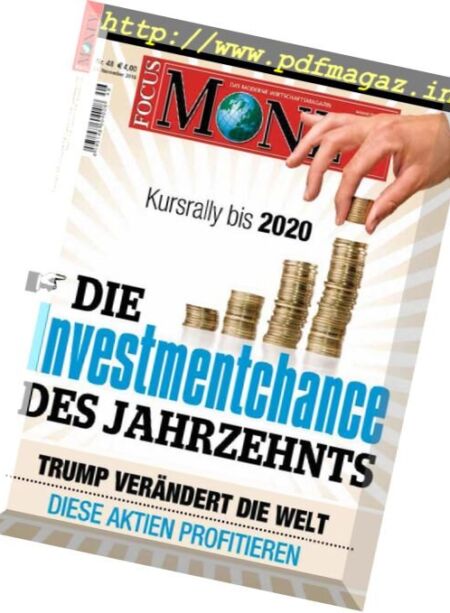 Focus Money – 23 November 2016 Cover
