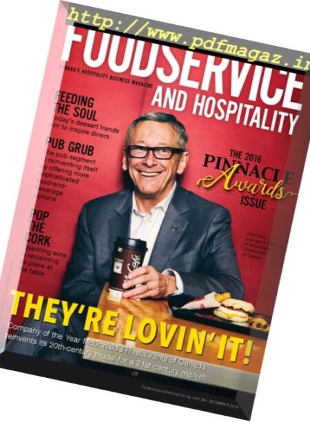 Foodservice and Hospitality – December 2016 Cover