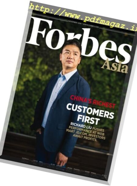 Forbes Asia – November 2016 Cover