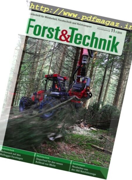 Forst & Technik – Nr.11, 2016 Cover