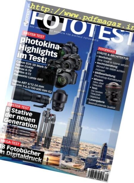Fototest – November-Dezember 2016 Cover