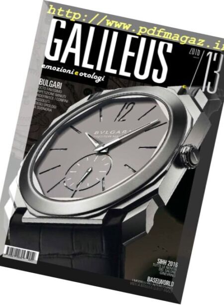 Galileus – Primavera 2016 Cover